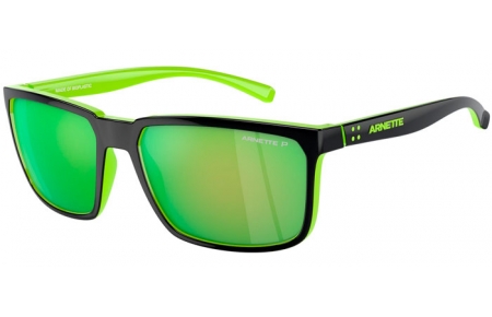 Gafas de Sol - Arnette - AN4251 STRIPE - 29421I  BLACK FLUOR GREEN // DARK GREY MULTILAYER GREEN