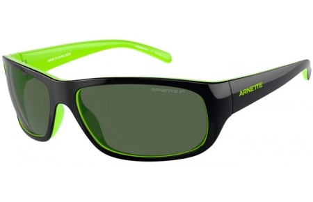 Gafas de Sol - Arnette - AN4290 UKA-UKA - 29429A  BLACK FLUOR GREEN // DARK GREEN POLARIZED