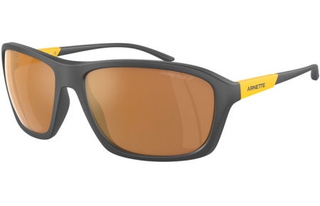 Gafas de Sol - Arnette - AN4329 NITEWISH - 28702T  MATTE GREY // BROWN MIRROR GOLD POLARIZED