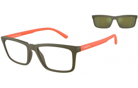 Gafas de Sol - Arnette - AN4333 HYPNO 2.0 - 28541W  MATE MILITARY GREEN // CLEAR + CLIP SOLAR