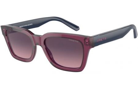 Gafas de Sol - Arnette - AN4334 COLD HEART 2.0 - 1244H9  TRANSPARENT BURGUNDY // ROSE GRADIENT GREY MIRROR BLUE