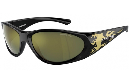 Gafas de Sol - Arnette - AN4342 ILUM 2.0 - 29476R  BLACK FLAMES GOLD // DARK GREEN MULTILAYER PETROLEUM