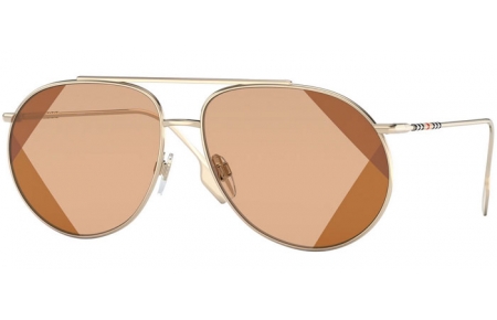 Gafas de Sol - Burberry - BE3138 ALICE - 110993  LIGHT GOLD // BROWN UV PRINTING