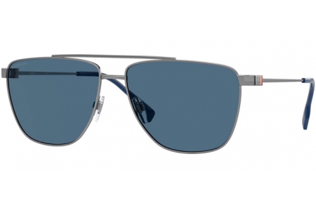 Sunglasses - Burberry - BE3141 BLAINE - 100380  GUNMETAL // DARK BLUE