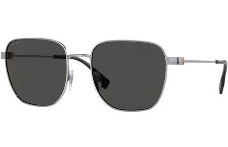 Gafas de Sol - Burberry - BE3142 DREW - 100587  SILVER // DARK GREY