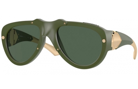 Lunettes de soleil - Burberry - BE4433U - 413871  GREEN RUBBER // DARK GREEN