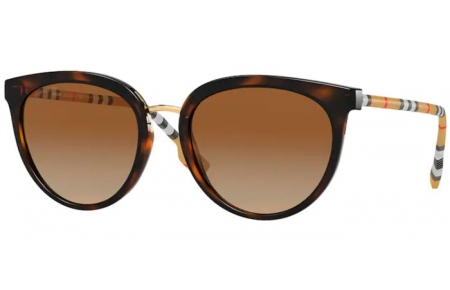 Gafas de Sol - Burberry - BE4316 WILLOW - 3854T5 DARK HAVANA // BROWN GRADIENT POLARIZED