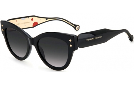 Sunglasses - Carolina Herrera - CH 0009/S - 807 (9O) BLACK // DARK GREY GRADIENT