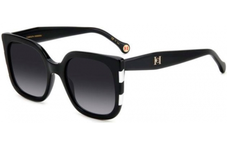 Gafas de Sol - Carolina Herrera - HER 0128/S - 80S (9O) BLACK WHITE // DARK GREY GRADIENT