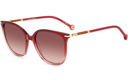 Sunglasses - Carolina Herrera - HER 0229/S - 2OO (HA) GRADIENT RED // BROWN GRADIENT