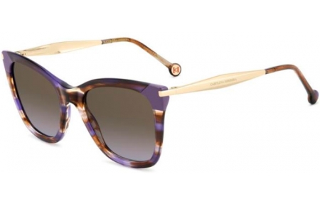 Gafas de Sol - Carolina Herrera - HER 0307/S - L7W (QR) STRIPED VIOLET // BROWN VIOLET GRADIENT