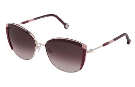 Gafas de Sol - Carolina Herrera - SHE149 - 579Y  SHINY PALLADIUM BURGUNDY // BROWN PINK GRADIENT