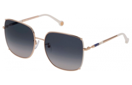 Gafas de Sol - Carolina Herrera - SHE153 - 0361 SHINY ROSE GOLD // BLUE GRADIENT PINK