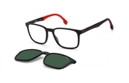 Monturas - Carrera - CA 8045/CS - 003 (UC) MATTE BLACK // CLEAR + CLIP ON GREEN POLARIZED