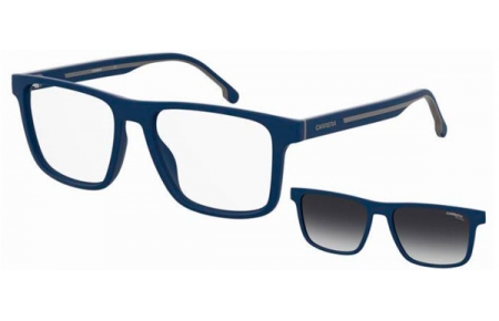 Monturas - Carrera - CA8061/CS - 4NZ (WJ) MATTE BLUE GREY // CLEAR + CLIP ON GREY GRADIENT POLARIZED