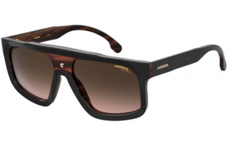 Gafas de Sol - Carrera - CARRERA 1061/S - 37N (A8) BLACK HORN // BROWN GRADIENT BLUE MIRROR