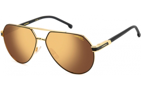 Gafas de Sol - Carrera - CARRERA 1067/S - I46 (YL) MATTE BLACK GOLD // GOLD MIRROR POLARIZED