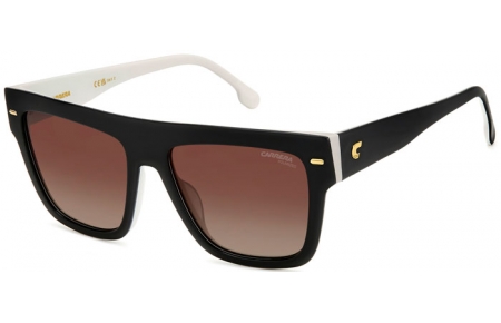 Gafas de Sol - Carrera - CARRERA 3016/S - 80S (LA) BLACK WHITE // BROWN GRADIENT POLARIZED