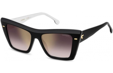 Gafas de Sol - Carrera - CARRERA 3046/S - 80S (YK) BLACK WHITE // BURGUNDY GRADIENT GOLD MIRROR