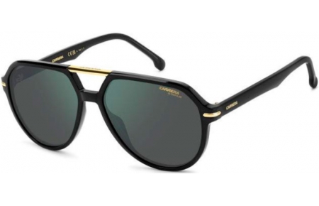 Gafas de Sol - Carrera - CARRERA 315/S - 807 (Q3) BLACK // GREEN GREY MIRROR POLARIZED