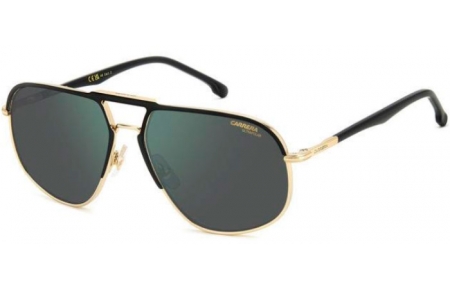 Gafas de Sol - Carrera - CARRERA 318/S - 2M2 (Q3) BLACK GOLD // GREEN GREY MIRROR POLARIZED