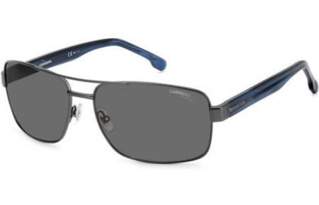 Gafas de Sol - Carrera - CARRERA 8063/S - R80 (M9) MATTE DARK RUTHENIUM // GREY POLARIZED