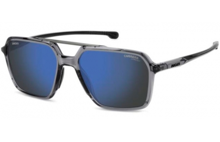 Gafas de Sol - Carrera - CARRERA DUCATI CARDUC 042/S - R6S (XT) GREY BLACK // BLUE SKY MIRROR