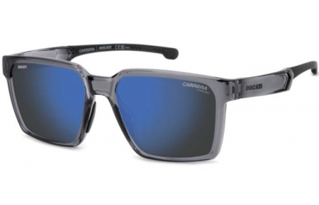 Gafas de Sol - Carrera - CARRERA DUCATI CARDUC 045/S - R6S (XT) GREY BLACK // BLUE SKY MIRROR