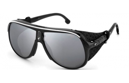 Gafas de Sol - Carrera - HYPERFIT 21/S - 80S (T4) BLACK WHITE // BLACK MIRROR