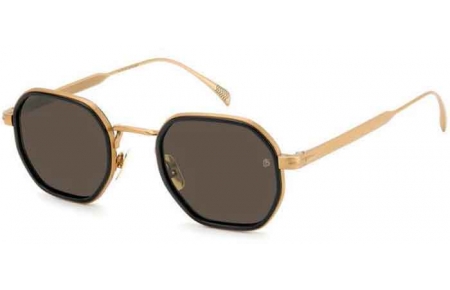 Gafas de Sol - David Beckham Eyewear - DB 1097/S - 0NZ (IR) MATTE GOLD BLACK // GREY