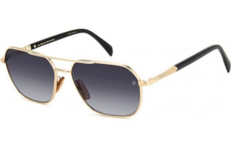 Gafas de Sol - David Beckham Eyewear - DB 1128/G/S - RHL (9O) GOLD BLACK // DARK GREY GRADIENT