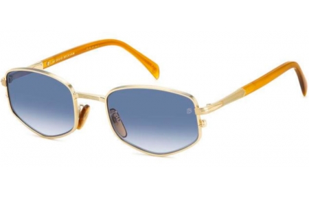 Gafas de Sol - David Beckham Eyewear - DB 1129/S - F6W (08) GOLD HORN // DARK BLUE GRADIENT