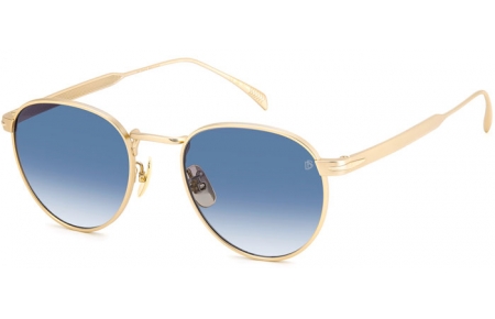 Gafas de Sol - David Beckham Eyewear - DB 1142/S - AOZ (08) MATTE GOLD // DARK BLUE GRADIENT