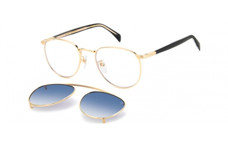 Gafas de Sol - David Beckham Eyewear - DB 1144/CS - RHL (Z7) GOLD BLACK // BLUE GRADIENT POLARIZED