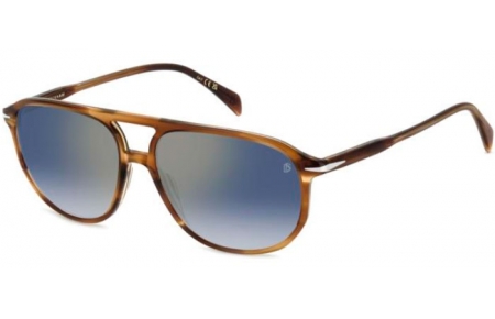 Gafas de Sol - David Beckham Eyewear - DB 1159/S - EX4 (2A) BROWN HORN // BLUE MIRROR ANTIREFLECTION