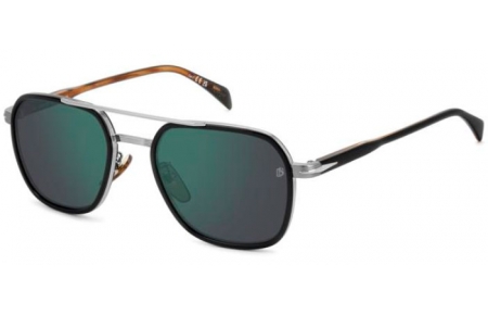 Gafas de Sol - David Beckham Eyewear - DB 1161/S - 05K (MT) BLACK STRIPED // GREEN MIRROR