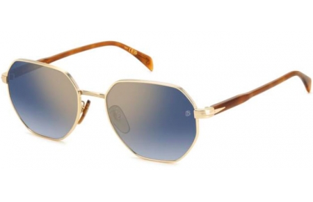 Gafas de Sol - David Beckham Eyewear - DB 1162/F/S - 06J (1V) GOLD HAVANA // BLUE GRADIENT GOLD MIRROR