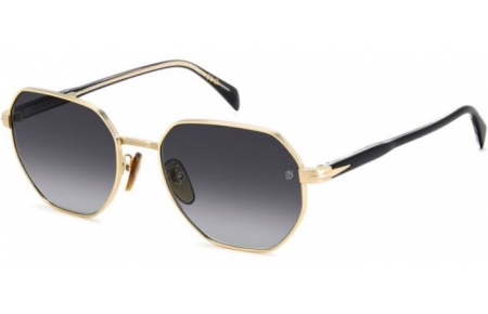 Sunglasses - David Beckham Eyewear - DB 1162/F/S - RHL (9O) GOLD BLACK // DARK GREY GRADIENT