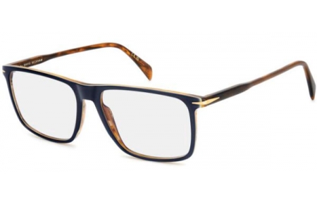 Monturas - David Beckham Eyewear - DB 1164 - S9W BLUE BROWN // CLEAR MIRROR