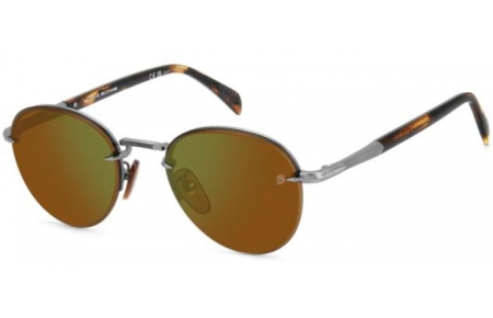 Gafas de Sol - David Beckham Eyewear - DB 1173/S - 50L (MT) MATTE RUTHENIUM // GREEN MIRROR