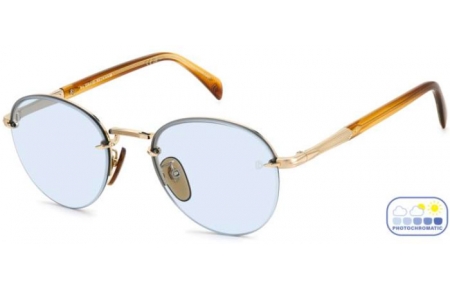 Gafas de Sol - David Beckham Eyewear - DB 1173/S - T5U (QZ) GOLD // AZURE PHOTOCROMATIC