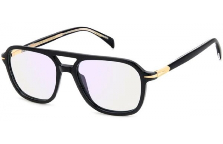 Monturas - David Beckham Eyewear - DB 1182 - 2M2 (2Y) BLACK GOLD // LIGHT BLUE MIRROR