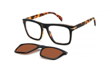 Monturas - David Beckham Eyewear - DB 7000/CS - WR7 (SP) BLACK HAVANA // + CLIP ON BRONZE POLARIZED