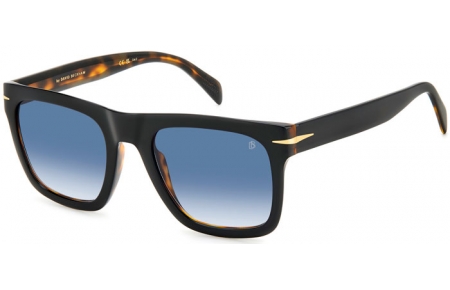 Gafas de Sol - David Beckham Eyewear - DB 7000/S FLAT - WR7 (08) BLACK HAVANA // DARK BLUE GRADIENT