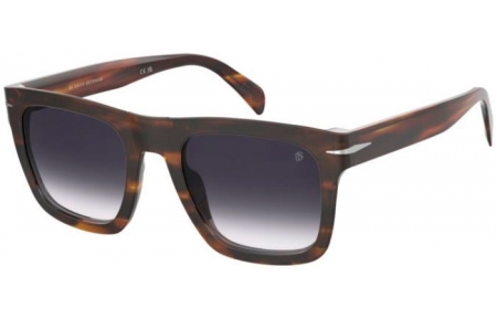 Gafas de Sol - David Beckham Eyewear - DB 7000/S FLAT - WR9 (DG) STRIPED BROWN // GREY GRADIENT