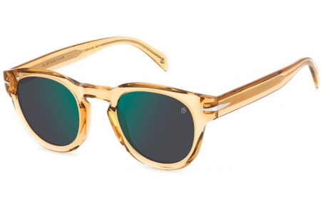 Gafas de Sol - David Beckham Eyewear - DB 7041/S FLAT - FMP (MT) OCHRE // GREEN MIRROR