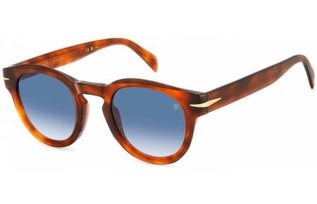 Gafas de Sol - David Beckham Eyewear - DB 7041/S FLAT - WR9 (08) BROWN HAVANA // DARK BLUE GRADIENT