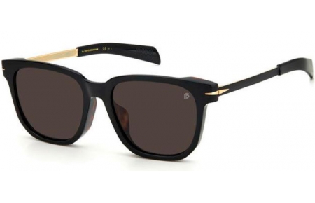 Lunettes de soleil - David Beckham Eyewear - DB 7067/F/S - WR7 (IR) BLACK HAVANA // GREY