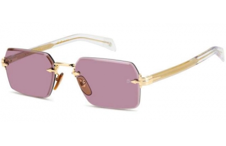 Gafas de Sol - David Beckham Eyewear - DB 7109/S - LOJ (4S) GOLD CRYSTAL // BURGUNDY