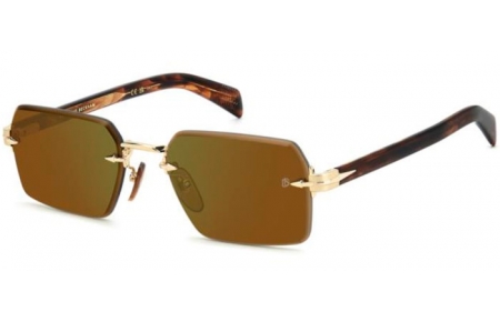 Gafas de Sol - David Beckham Eyewear - DB 7109/S - T5U (MT) GOLD // GREEN MIRROR